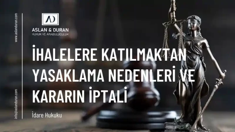 ihalelere katılmaktan yasaklanma