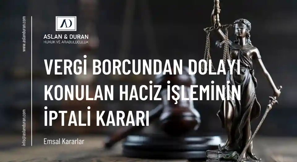 haciz işleminin iptali