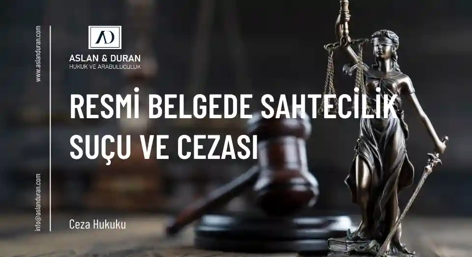 resmi belgede sahtecilik suçu