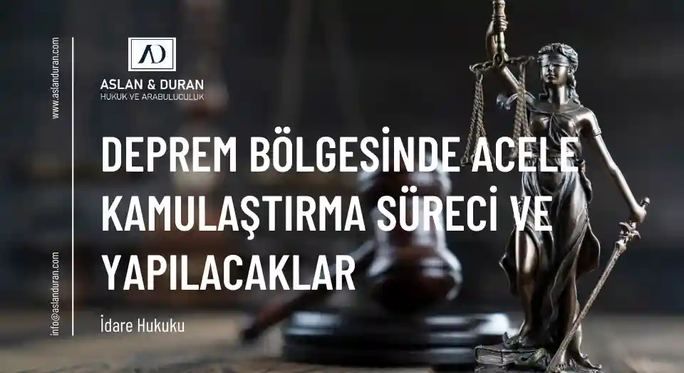 deprem bölgesinde acele kamulaştırma