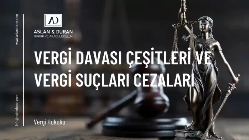 vergi davası çeşitleri