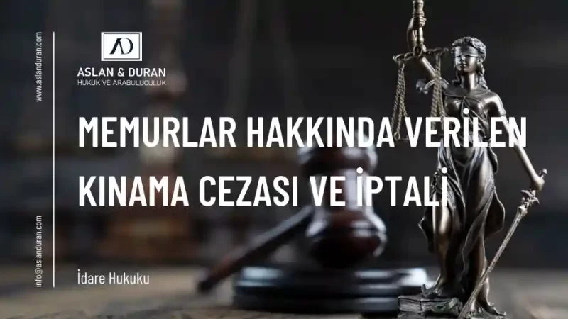 kınama cezası