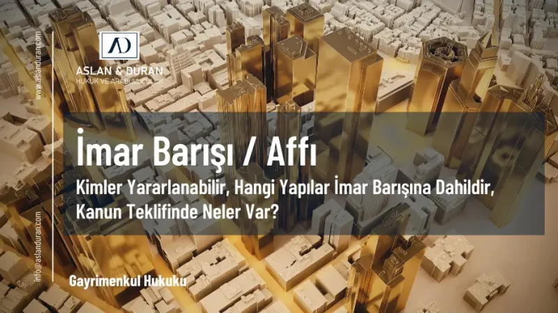 imar barışı