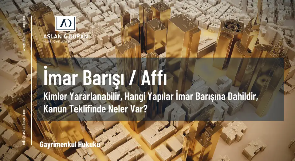 imar barışı