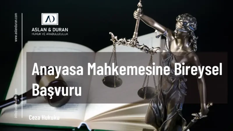 anayasa mahkemesine bireysel başvuru