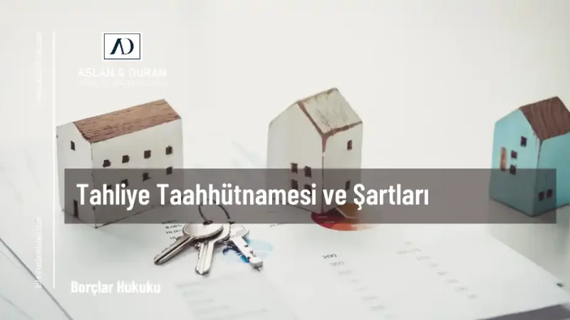 tahliye taahhütnamesi