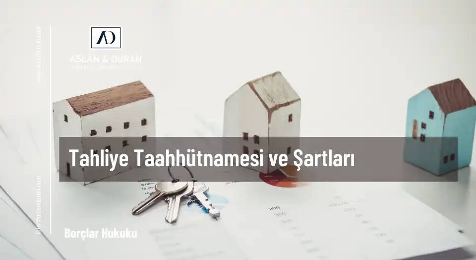 tahliye taahhütnamesi