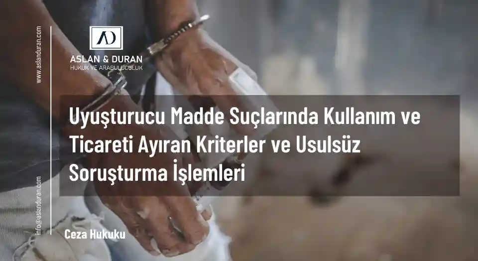 uyuşturucu madde suçları