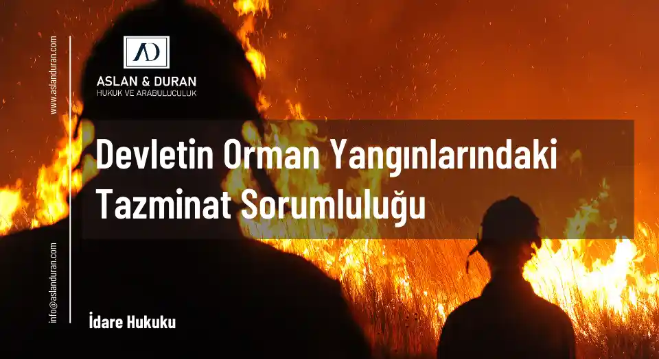 devletin orman yangınlarındaki tazminat sorumluluğu