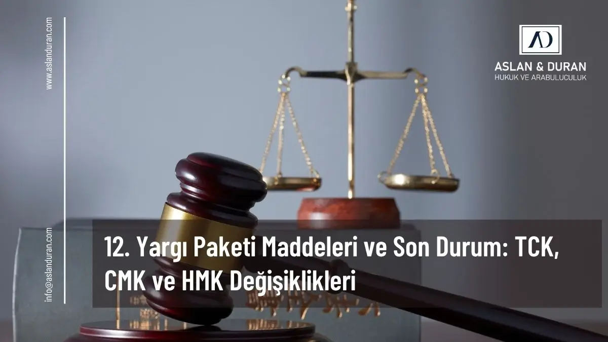 12. yargı paketi maddeleri